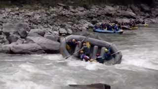 Challenging the rapids of Bhote Koshi!