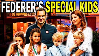 Roger Federer's Family!  Wife Mirka Federer & Kids Myla, Charlene, Lenny & Leo Federer