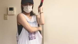 Karate mom fights off COVID-19 with Nunchaku -空手ママがヌンチャクでコロナを撃退！！-