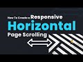 How To Create a Responsive Horizontal Page Scrolling | Javascript
