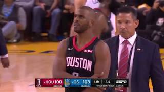 Chris Paul Gets Ejected After Houston Rockets Come Up Short In Game 1 vs. Golden