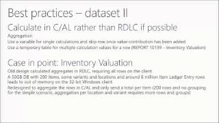 Microsoft Dynamics NAV Report Dataset Best Practices
