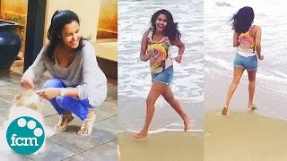 ബീച്ചിൽ ഹോട്ട്ലുക്കിൽ പ്രിയ ആനന്ദ് | Priya Anand Hot Video At Beach