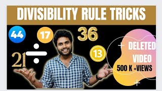 DIVISIBILITY RULE FOR ALL NUMBERS  | DELETED VIDEO | 500 K+ VIEWS | KR LOGICS