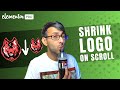 Elementor - Shrink the Logo/Image on Scroll but not using Scrolling Effects