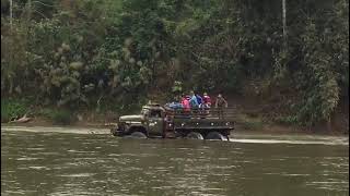 Amazing ZiL 131 crossing the deep river 2024