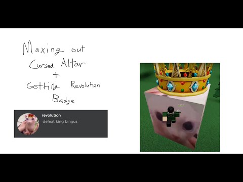 Maxing out Cursed Altar / Getting Revolution Badge - Raise a Floppa