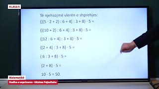 e Mesimi Klasa 5 - 5085 Matematikë - Radha e veprimeve