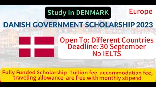 Fully and Free Funded Scholarship in DENMARK