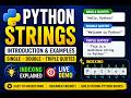 Python String Introduction with Demo | Python Tutorial for Beginners
