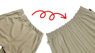 ⛔️Stop Sewing Elastic waistband of trouser by old way and do it this new way