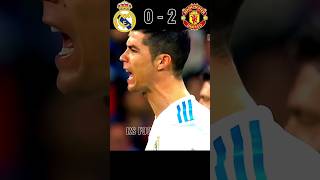 Real Madrid vs Manchester United (4-3)🔥🥵🥶#short #cr7 #football #shortvideo #fifa#viral