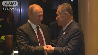 プーチン氏と森元総理会談　北方領土問題解決に意欲(17/07/10)