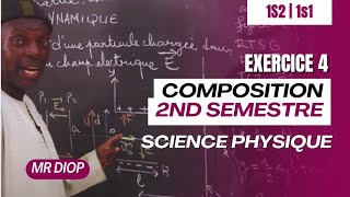 1S - physiques chimies - composition - Second Semestre - exercice 4- électrostatique
