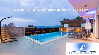 Kaş, Üzümlü Köyü'nde Kiralık Villa - Villa Lila | Dreamofholiday.com