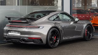 2023 Porsche 911 (992) Carrera 4 GTS - Agate Grey Metallic - Walkaround + Engine \u0026 Exhaust Sound