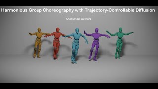 Harmonious Group Choreography with Trajectory-Controllable Diffusion