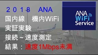 ANAのSFCが国内線WiFiに繋げて速度を測定した結果