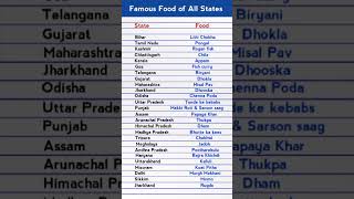 Famous Food of All States || Indian Traditional food ||