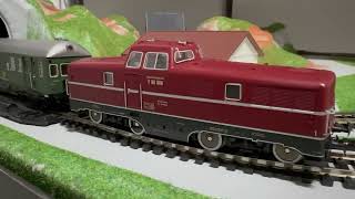 LIMA H0 V80 DB con Deutsche Bahnpostwagen su plastico originale LIMA 24/12/2023