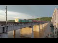 18006 jagdalpur howrah samaleswari express beautifully crossing mahanadi river