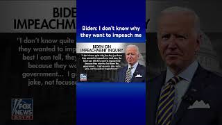 WATCH: Biden dodges reporter questions on impeachment inquiry #shorts