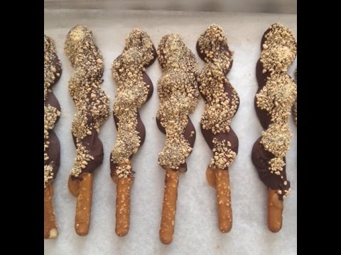 Chocolate Covered Caramel Wrapped Pretzels Chocolate Covered Caramel Wrapped Pretzels