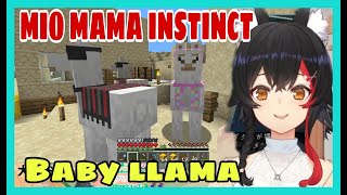 Ookami Mio Make A Farm Field Just To Feed Her Baby Llama | Minecraft [Hololive/Eng Sub]