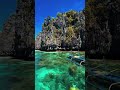 Island hopping in El Nido, Palawan, Philippines. Entering the Small Lagoon.