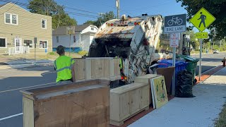 Garbage Truck VS Bulky Trash Collection