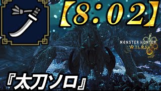 【アルシュベルド 太刀 8”02 ソロTA】やきぷりんかっか Arkveld Long Sword solo