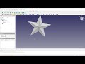 【freecad】星を簡単にモデリング