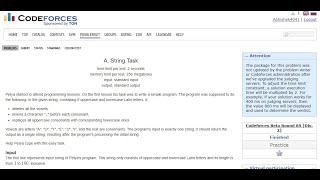 CODEFORCES: Solving STRING TASK | Educational Coding Tutorial