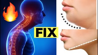 How to Fix a NECK HUMP and Make a Slim Face✨