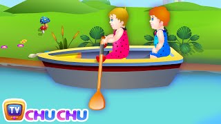 Row Row Row Your Boat Nursery Rhyme with Lyrics - Lullaby Songs for Babies by ChuChuTV
