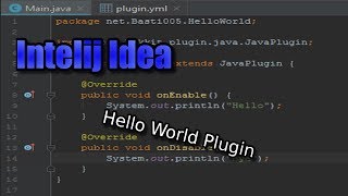 HelloWorld plugin Minecraft Java programmieren german