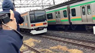 【ついに引退…】209系1000番台トタ81編成が大宮駅を通過しました！(2025/02/02 13:43)