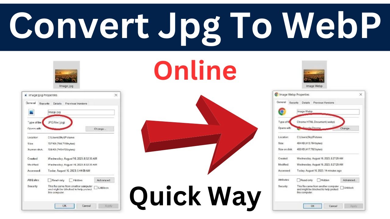 How To Convert Jpg To Webp | Convert Image To Web Page | Quick ...