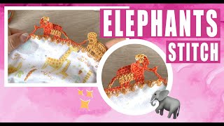 Elephants Stitch / how to crochet - EASY AND FAST - BY LAURA CEPEDA