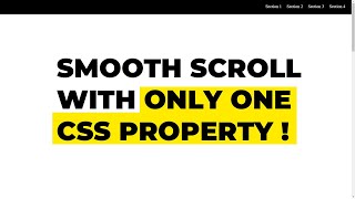 Smooth Scroll Without Javascript Libraries