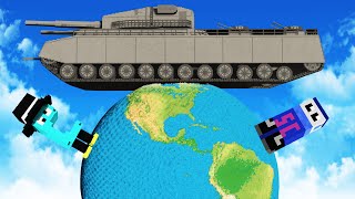 We Destroy Earth with the Largest Tank Ever in Teardown!