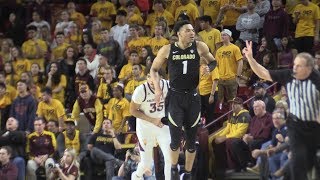 Highlights: Tyler Bey, Lucas Siewert lead No. 20 Colorado over ASU in Tempe (01/16/2020)