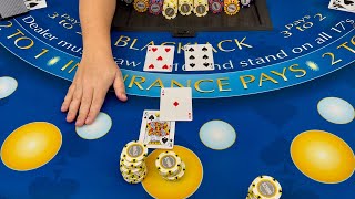 Blackjack | $800,000 Buy In | INCREDIBLE $500,000 BLACKJACK HAND WIN TO MAKE INCREDIBLE COMEBACK!