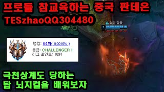 [롤] 프로들 오열시키는 중국 판테온 랭커의 승리패턴, 이렇게 쓰면 기도라인 X 【 Challenger Pantheon's Victory Pattern 】