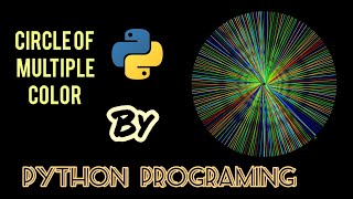 Making a Circle of multiple color By Python Programming.Python Turtle