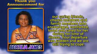 Bertilia James MEMORIAL