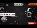 Filter Function In Python | Python Tutorials | Python Basics 2022 @youtubecreators @YouTube #python