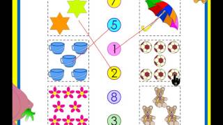 Counting worksheets for kids  - practise counting up to 10