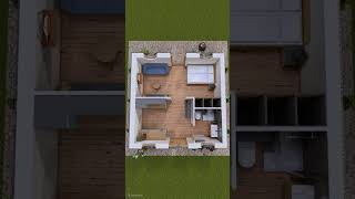 Tiny House Design 13 (6 x 6 m)