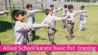 Allied School Nowshera Friday karate traning class